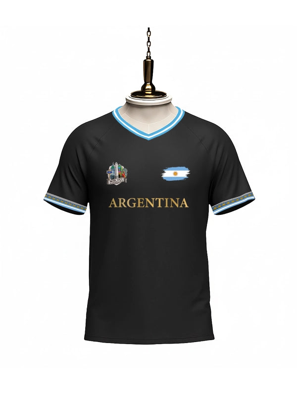 Argentina World Cup Signature Jersey (Black) by Shopsery image