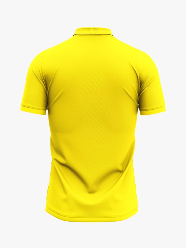 Custom Printed Polo T-Shirts – Premium Cotton (Yellow) | Company Polo Shirts with Logo image 3