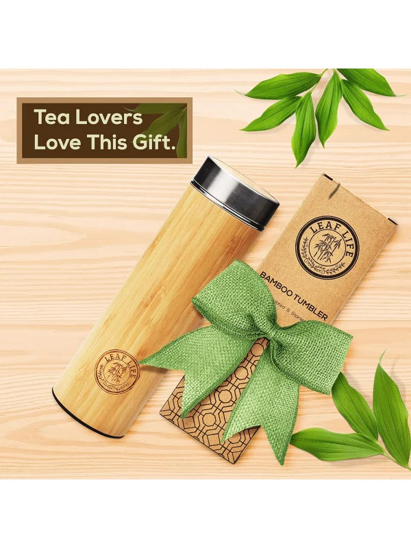 Premium Bamboo Tea Bottle by Shopsery image 5
