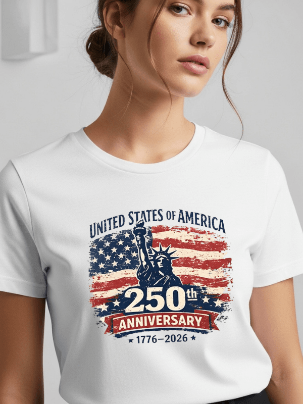 USA 250th Anniversary Patriotic T-Shirt | United States of America 1776–2026 Graphic Tee image 0
