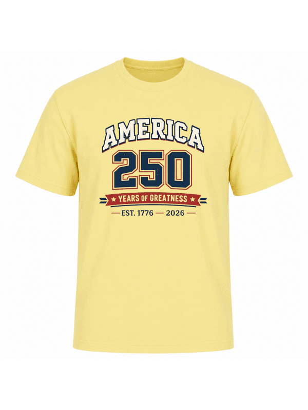 America 250 Years of Greatness T-Shirt | USA 250th Anniversary Patriotic Graphic Tee (1776–2026) image 8