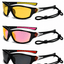 Shopsery Polarized Sports Sunglasses for Men 3 Pack Combo – UV400 Protection | HD Polarized Driving, Fishing &amp; Cycling Sunglasses - Yellow+Pink+Red Black image