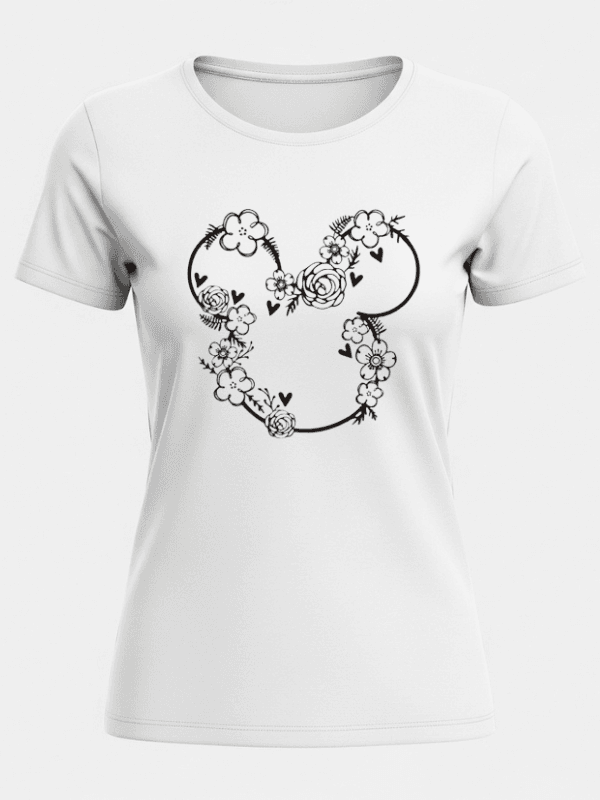 Disneyland Floral Mickey Shirt | Disney World Family Vacation Tee | Unisex T-Shirt image 4