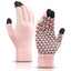 Winter Gloves – Warm Touchscreen Thermal Knit Design by Shopsery - Pink image