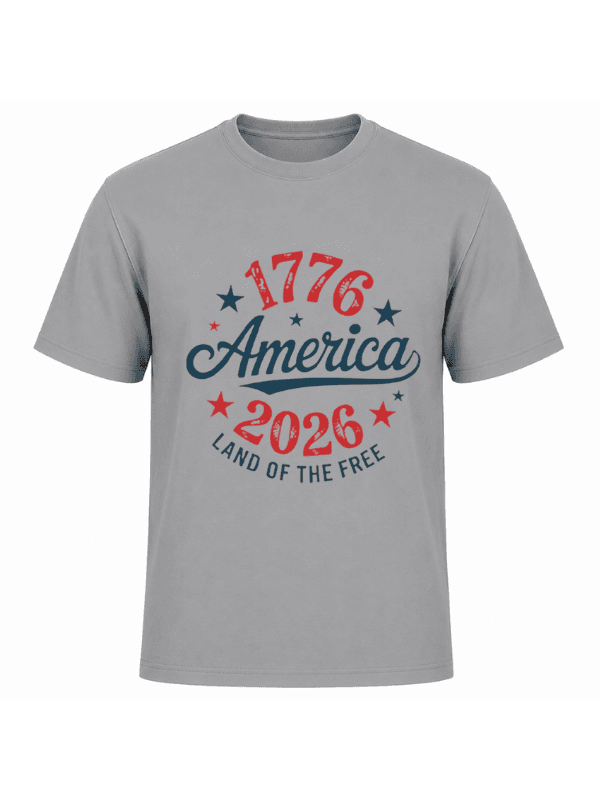 America 1776–2026 T-Shirt | Land of the Free USA 250th Anniversary  Patriotic Graphic Tee image 7