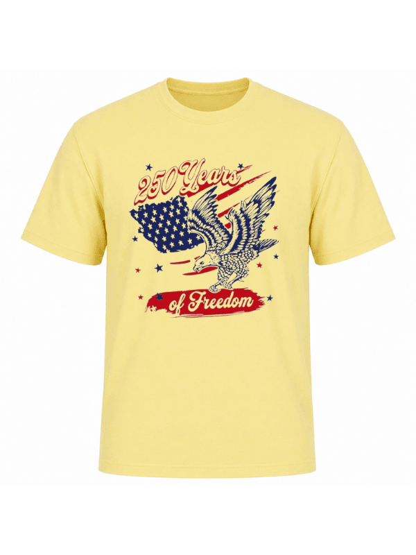 250 Years of Freedom Patriotic Eagle T-Shirt | USA Semiquincentennial American Flag 250th Anniversary Graphic Tee image 8