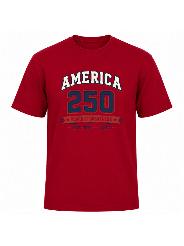 America 250 Years of Greatness T-Shirt | USA 250th Anniversary Patriotic Graphic Tee (1776–2026) image 12
