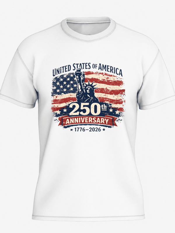 USA 250th Anniversary Patriotic T-Shirt | United States of America 1776–2026 Graphic Tee image 2