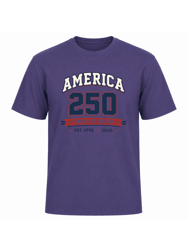 America 250 Years of Greatness T-Shirt | USA 250th Anniversary Patriotic Graphic Tee (1776–2026) image 14