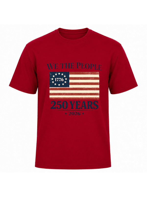 We The People 250 Years T-Shirt | USA 250th Anniversary American Flag 1776–2026 Graphic Tee image 13