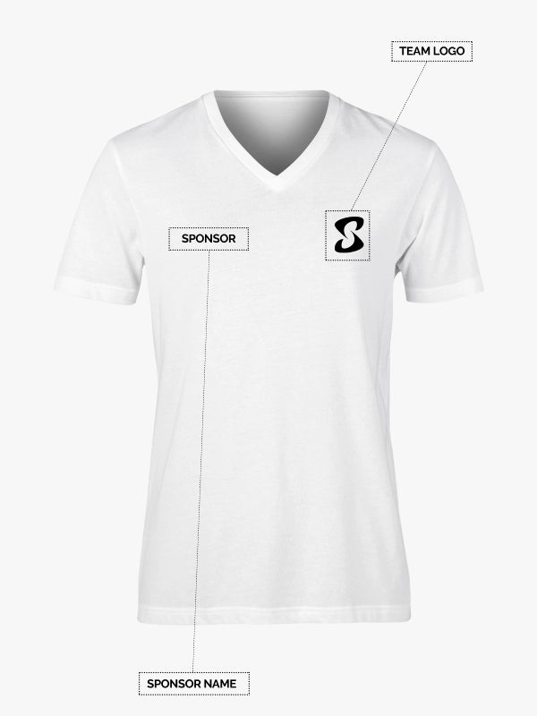 Custom V-Neck t Shirts Ultra Soft Add Your Text for Men & Women Unisex Cotton T Shirt image 0