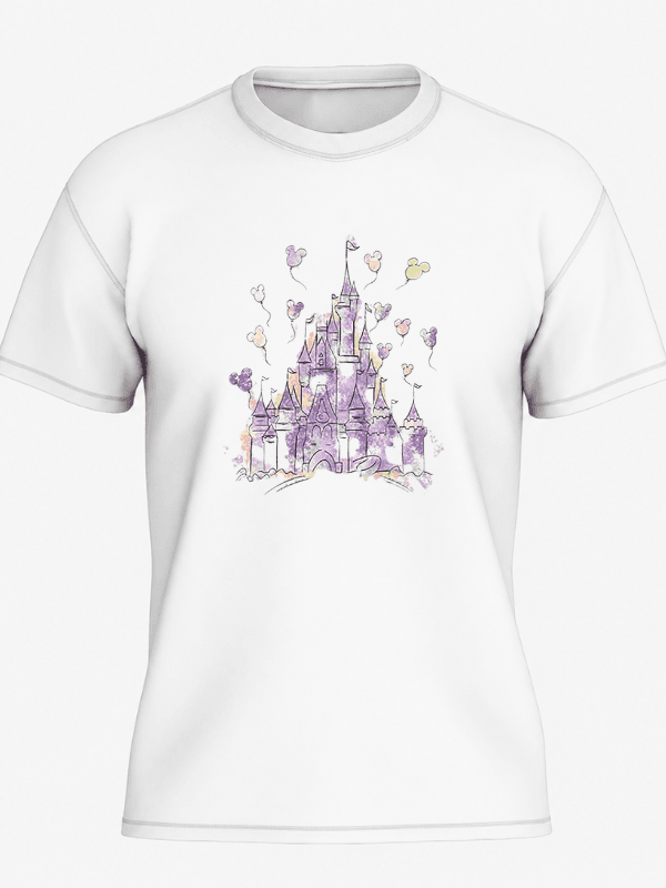 DisneyWorld Castle T-Shirt for Men and Women | Disneyland Castle T Shirt image 3