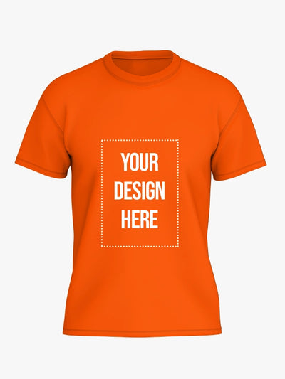 Custom T Shirt - Orange Color Premium Personalized T-Shirts by Shopsery image 0