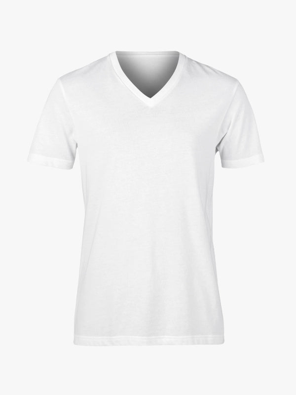 Custom V-Neck t Shirts Ultra Soft Add Your Text for Men & Women Unisex Cotton T Shirt image 5