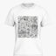Music Doodle Graphic T-shirt (White) image 0