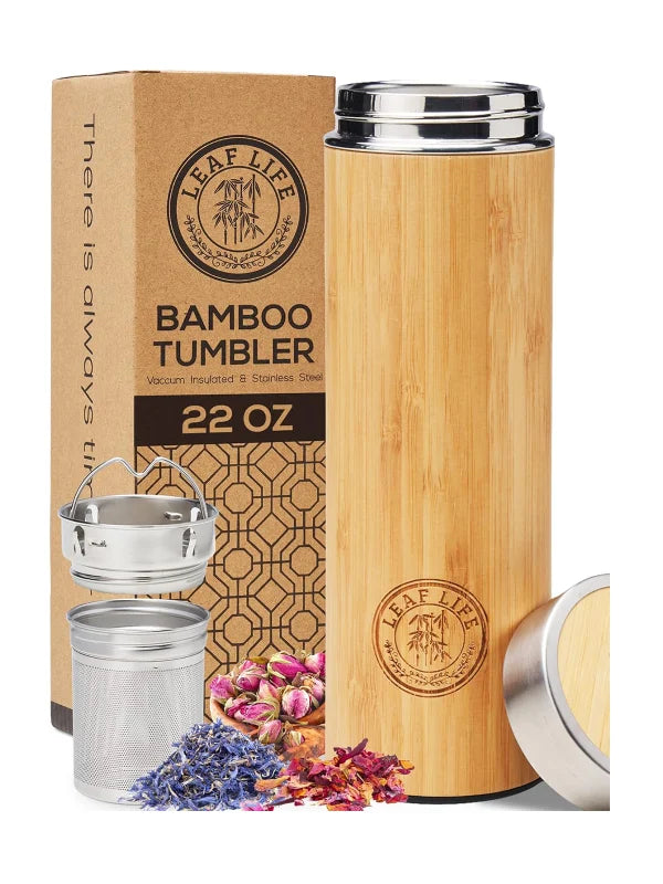 Premium Bamboo Tea Bottle by Shopsery image 8