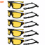 Shopsery Sports Polarized Sunglasses for Men – 5 Pack Combo | UV400 Protection | HD Polarized Outdoor Driving Cycling Fishing Sunglasses - 5 Yellow image