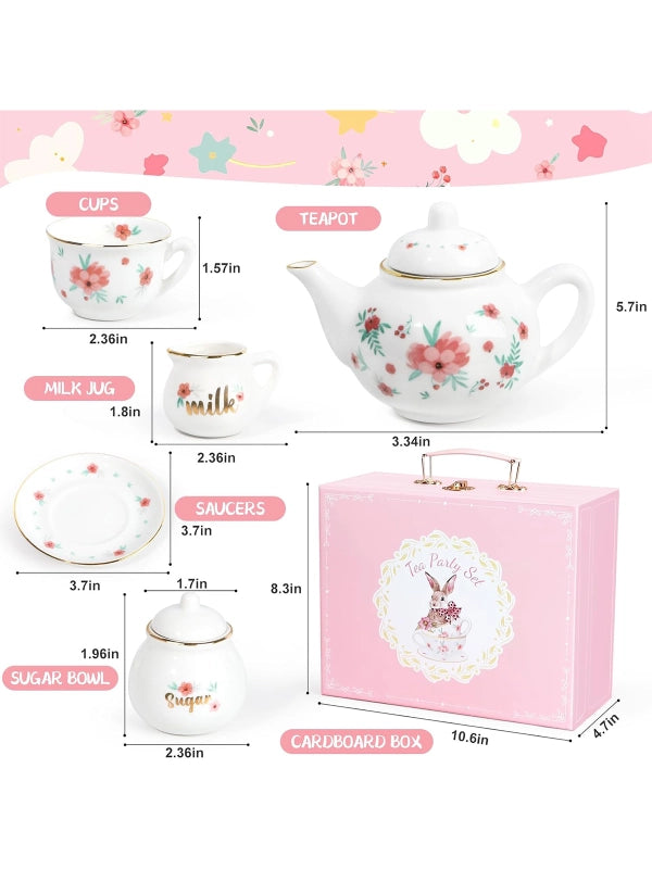 Porcelain Tea Set for Girls by Shopsery image 4