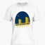 Sacramento Tower Bridge Night Graphic T-shirt (White) image 0