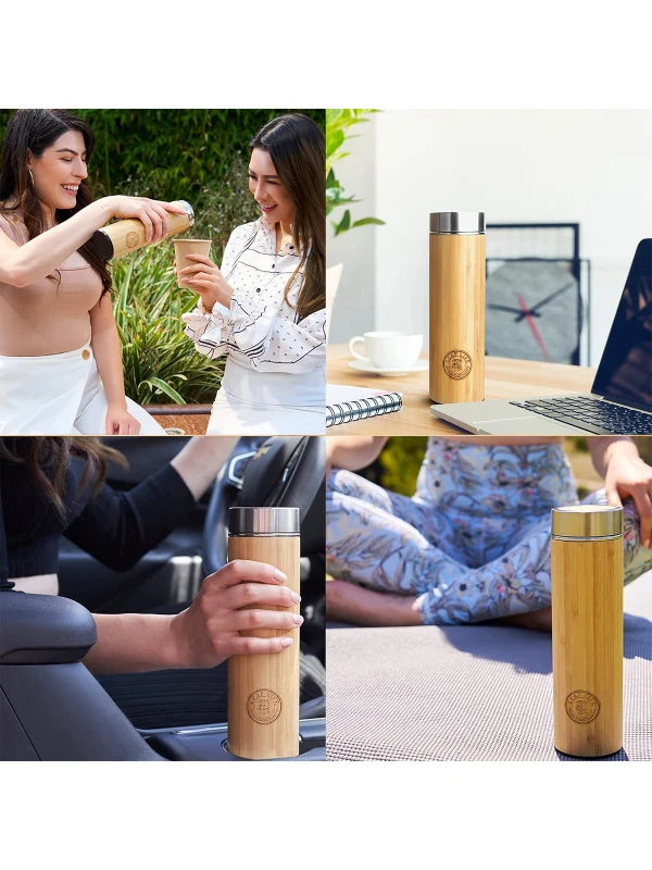Premium Bamboo Tea Bottle by Shopsery image 6