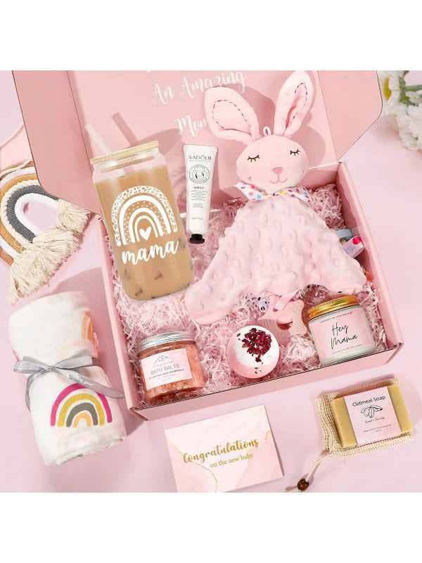 10-Piece New Mom Gift Set for Baby Girls by Shopsery image 1