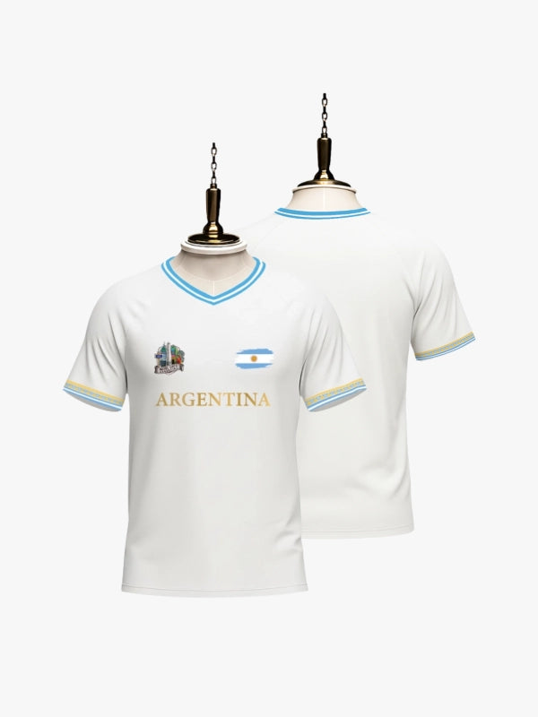 Argentina World Cup Signature Jersey (White) By Shopsery image 0