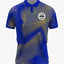 Custom Blue and Yellow Gradient Polo Cricket Jersey by Shopsery image 3