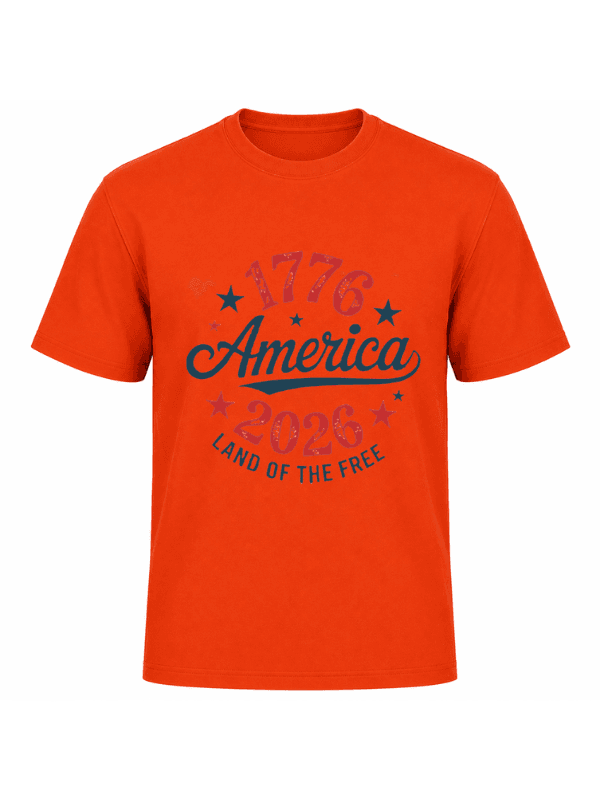 America 1776–2026 T-Shirt | Land of the Free USA 250th Anniversary  Patriotic Graphic Tee image 5