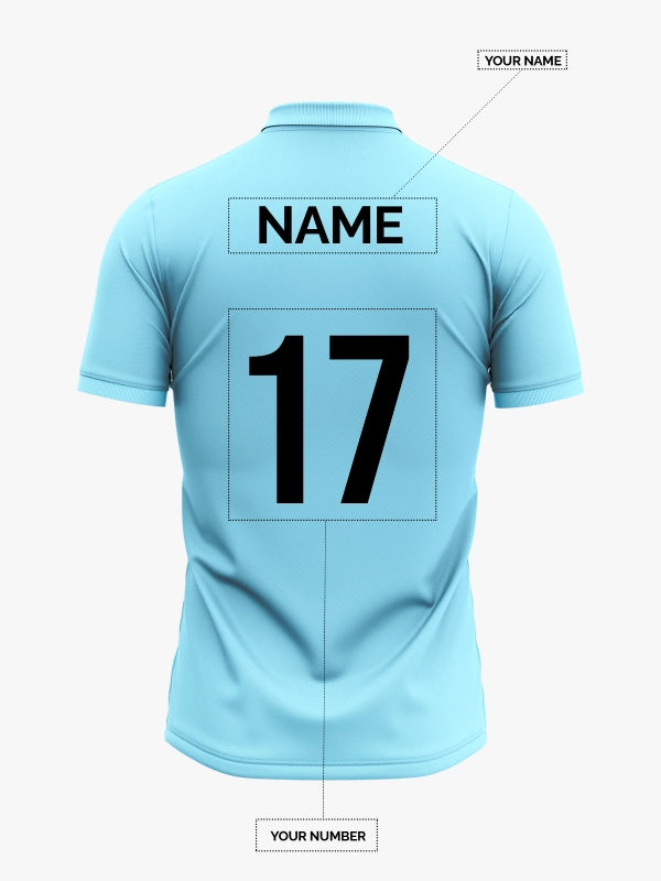 Custom Printed Polo T-Shirts – Premium Cotton (Sky Blue) | Company Polo Shirts with Logo image 1