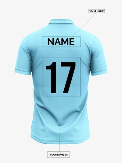 Custom Printed Polo T-Shirts – Premium Cotton (Sky Blue) | Company Polo Shirts with Logo image 1
