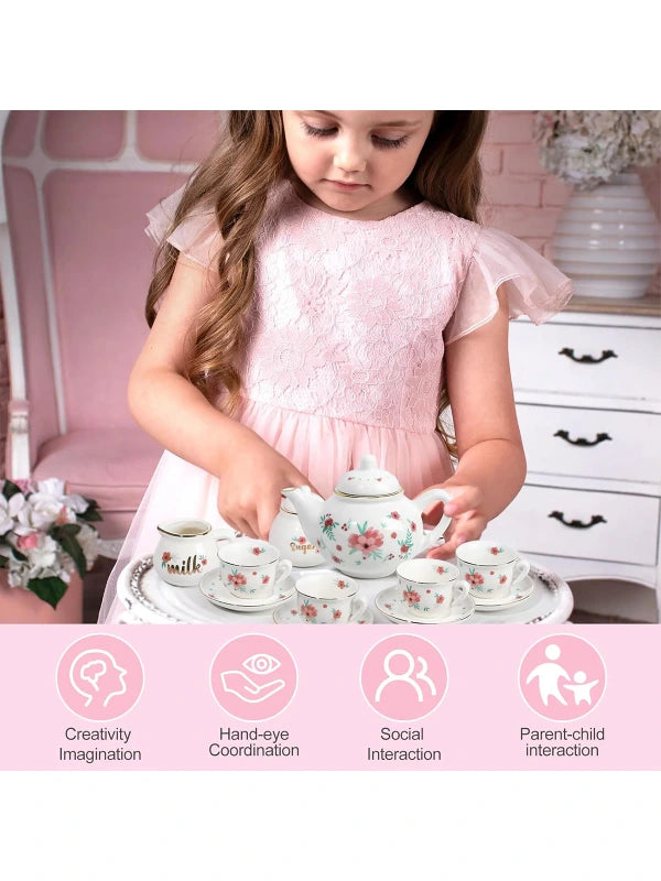 Porcelain Tea Set for Girls by Shopsery image 5