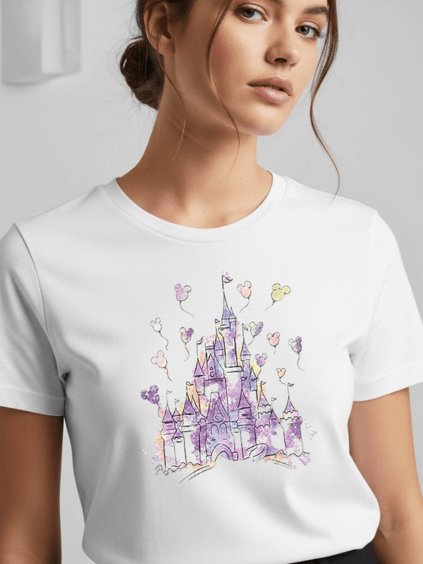 DisneyWorld Castle T-Shirt for Men and Women | Disneyland Castle T Shirt image 2