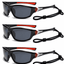 Shopsery Polarized Sports Sunglasses for Men 3 Pack Combo – UV400 Protection | HD Polarized Driving, Fishing &amp; Cycling Sunglasses - 3 Red Black image