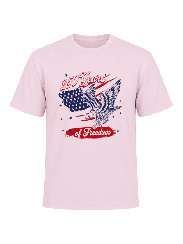 250 Years of Freedom Patriotic Eagle T-Shirt | USA Semiquincentennial American Flag 250th Anniversary Graphic Tee image 10