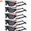 Shopsery Sports Polarized Sunglasses for Men – 5 Pack Combo | UV400 Protection | HD Polarized Outdoor Driving Cycling Fishing Sunglasses - 5 Red Black image