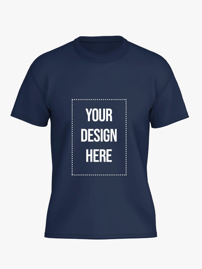Custom T Shirt - Navy Blue Color Premium Personalized T-Shirts by Shopsery image 0