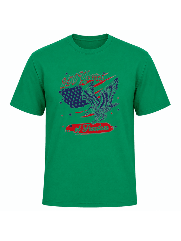 250 Years of Freedom Patriotic Eagle T-Shirt | USA Semiquincentennial American Flag 250th Anniversary Graphic Tee image 11