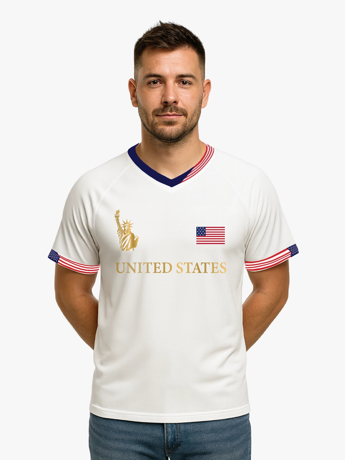 USA World Cup Signature Jersey (White) By Shopsery image 2