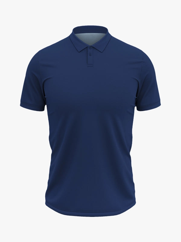 Custom Printed Polo T-Shirts – Premium Cotton (Navy) | Company Polo Shirts with Logo image 2