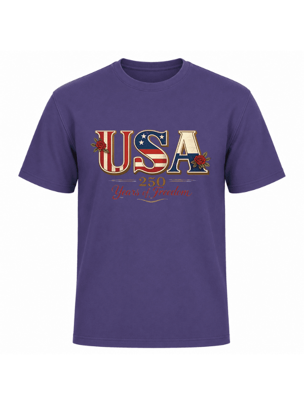 America 250 Years of Freedom Patriotic T-Shirt | USA Semiquincentennial 1776–2026 Graphic Tee image 13