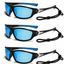 Shopsery Polarized Sports Sunglasses for Men 3 Pack Combo – UV400 Protection | HD Polarized Driving, Fishing &amp; Cycling Sunglasses - 3 Blue image
