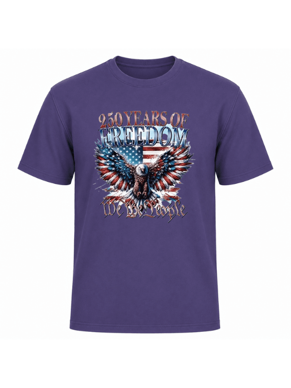 250 Years of Freedom Patriotic Eagle T-Shirt | We The People USA 250th Anniversary Graphic Tee image 5