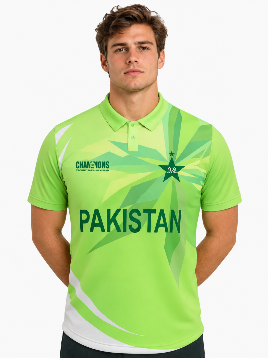 Pakistan Champions Trophy Cricket Jersey 2025 – Fan Version by Shopsery