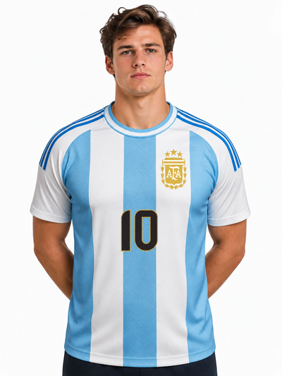 Argentina Soccer Jersey FIFA World Cup 2022– Fan Version by Shopsery