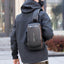 Waterproof Anti-Theft Sling Bag for Men, Multi-Pocket Chest Bag with USB Charging Port, iPad Crossbody Backpack for Travel, Work & Everyday Carry