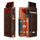 Men's RFID Blocking Wallet, Custom Vintage Brown Leather Slim Bifold Card Holder, Minimalist Wallet with Cash Pocket