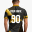 Custom Black and Yellow Geometric Polo Jersey-Custom cricket Jersey by shopsery image 2