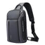Waterproof Men’s Sling Bag – Lightweight Crossbody Shoulder Backpack with Multi-Pocket Storage - Gray image