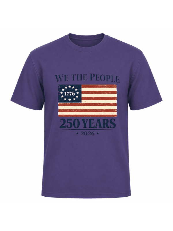 We The People 250 Years T-Shirt | USA 250th Anniversary American Flag 1776–2026 Graphic Tee image 5