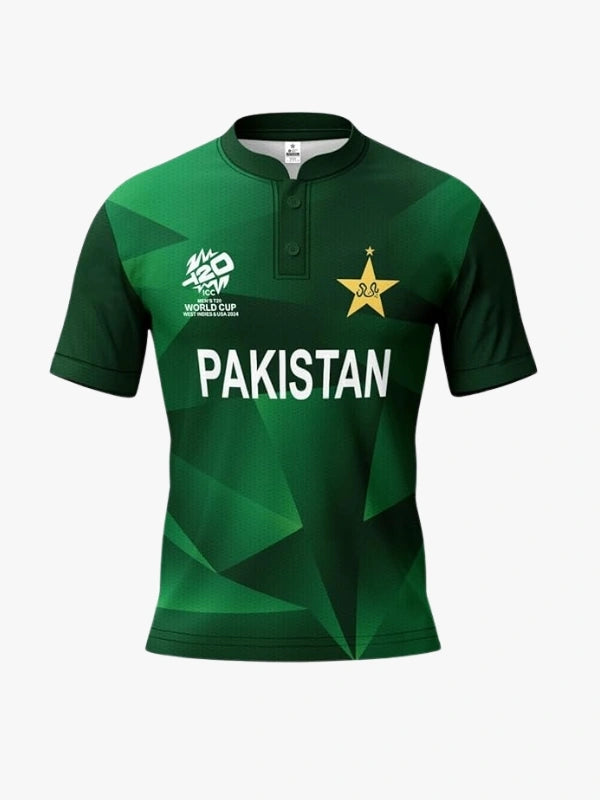 Pakistan T20 World Cup Cricket Jersey 2024 – Fan Version by Shopsery image